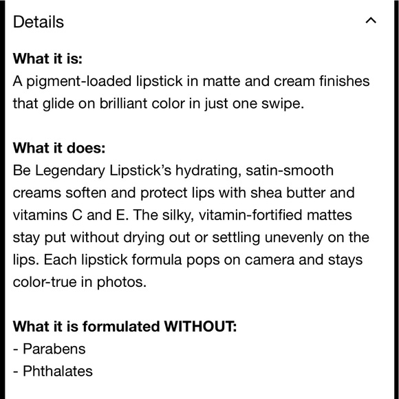 Smashbox Be Legendary Lipstick - Picture 3 of 3